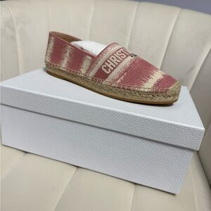 Dior Pink and Cream Espadrilles